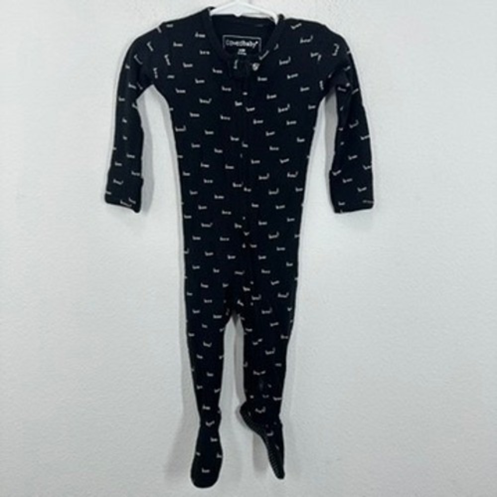 L'ovedbaby Halloween Boo Organic Cotton Footed Pajamas Size 6-9 Months